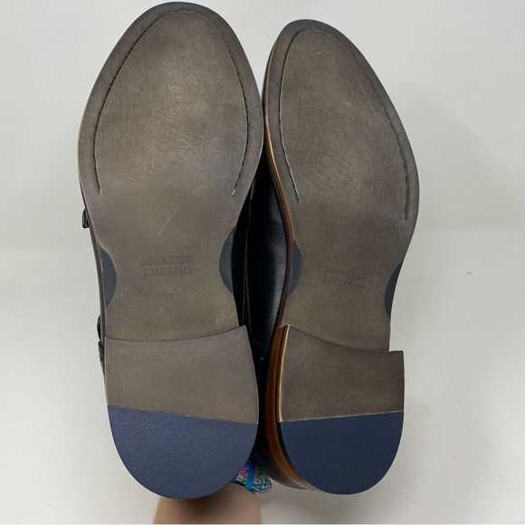 Johnston & Murphy Conard Double Monk Strap Cap Toe Black Calfskin - Picture 6 of 7